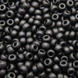Miyuki Seed Beads 15-0401f Matte black 15/0