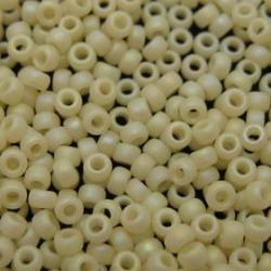 Miyuki Seed Beads 15-0492FR Matte Op Dk Cream AB 15/0