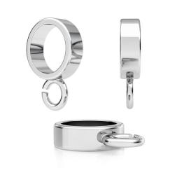 Ring with loop for Pendant silver 925 12mm
