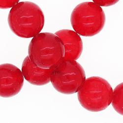 Round Gemestone Natural bead Jade Red 10mm