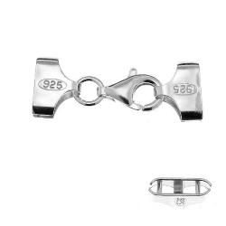 End cap with lobster clasp for Miyuki brazalet silver 925 5 R