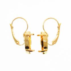 Earring for Swarovski 4228 Golded 0.5x13mm