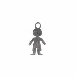 Boy Charm Stainless Steel 14mm