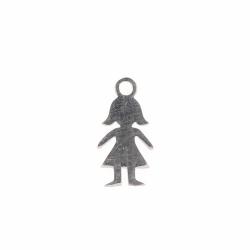 Girl Charm Stainless Steel 14mm
