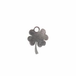 Clover Charm Stainless Steel 12mm