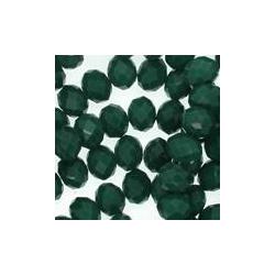 Abacus Faceted Opaque Green 8x6mm