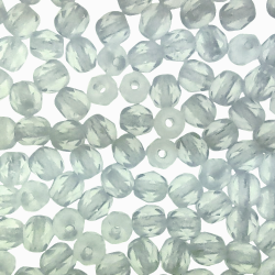 Round faceted Crystal Matte 4mm