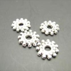 Metal bead Silver 9mm