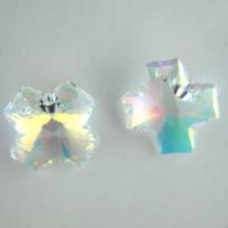 swarovski cross Crystal AB 20mm