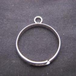Ring Adjustable 1 ring Silver 3mm