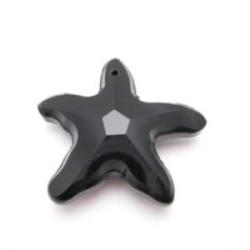 Starfish pendant Jet 30mm