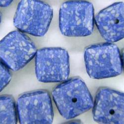 swarovski cube 5601/B Marbled Blue 8mm