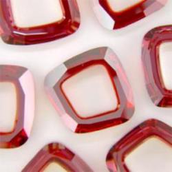 Square Ring 4437 crystal red magma 20mm