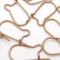 Pendiente clasico Bronce rojo 8x16mm