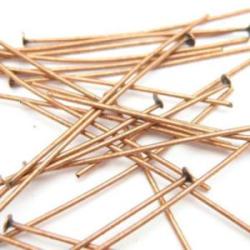 Headpins red bronce 40X0.5mm
