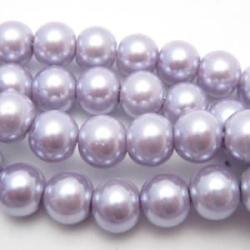 Crystal round pearl MediumPurple 8mm