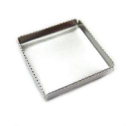 finding 2400-2493-4840 silver 12x12mm