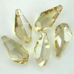 Swarovski polygon Drop 6015 crystal golden shadow 21mm