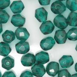 round faceted Emerald 6mm