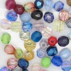 round faceted Rainbow 4mm