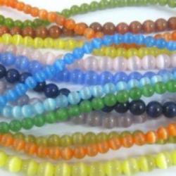 Cat Eye Beads Multicolor 4mm