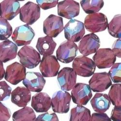 round faceted Amethyst AB 6mm