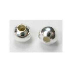 Metal bead Silver 2mm - hilo 1mm