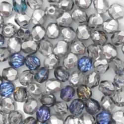 round faceted Crystal Heliotrope 6mm