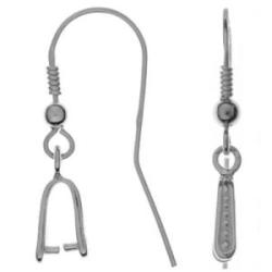  Earring with coupling silver 925 28mm