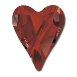 Swarovski wild heart 5743 crystal red magma 12mm