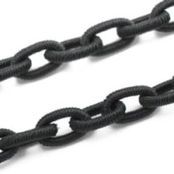 Silk Chain black 10x7mm
