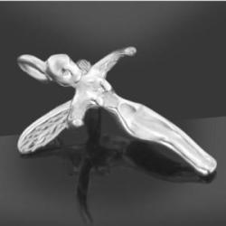 Angel pendant silver 925 18x10mm