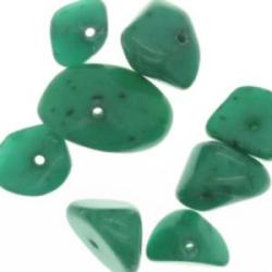Piedra natural semipreciosa jade verde turquesa 8-13mm 10-18mm hilo 1mm
