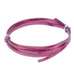 Aluminium flat wire purple 5X1mm