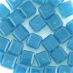 swarovski cube caribbean blue opal 4mm