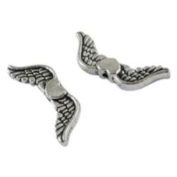 Angel wing silver 21x7x3mm
