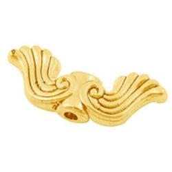 Angel wing golded 19x8x4mm