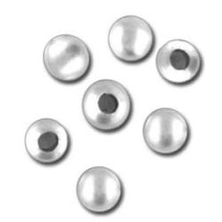 Round plain bead silver 925 8mm hueco 1,9mm
