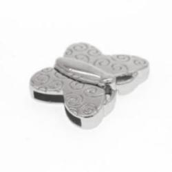 Magnetic Metal Clasp Old silver 30x22mm hilo 14x2,5mm