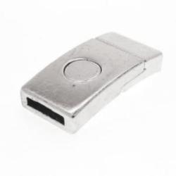 Magnetic Metal Clasp Old silver 35x18mm hilo 12x2,5mm