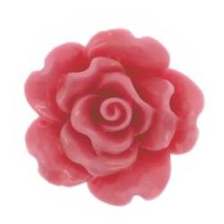 Synthetic cabochon rose light rose 18mm