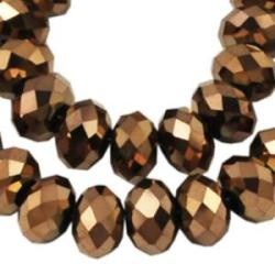 Abacus Faceted Copper 6x4mm