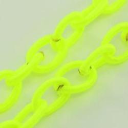 Silk Chain yellow fluor 10x7mm
