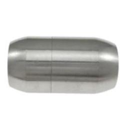 Magnetic Clasp Stainless Steel - hole 4mm - 16x8mm