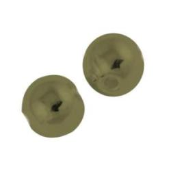 Round Metal bead bronze - hole 1mm - 6mm