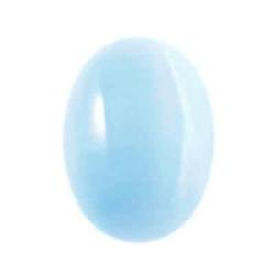 Cabochon cateye oval light blue 18x13mm