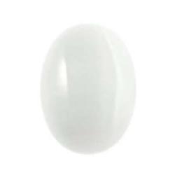 Cabochon cateye oval white 18x13mm