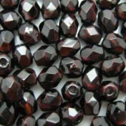 round faceted Mocca 12mm