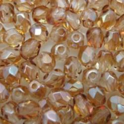 round faceted Champagne 6mm