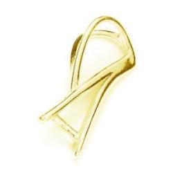 Pendant bail silver 925 - 24K GOLD Plated 18x8mm